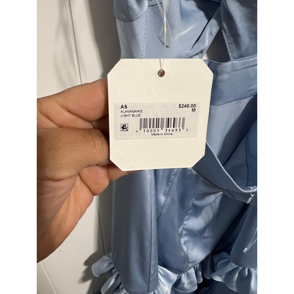 Altar'd State Alana Marie Light Blue Ruffle Maxi Dress - Picture 4 of 16